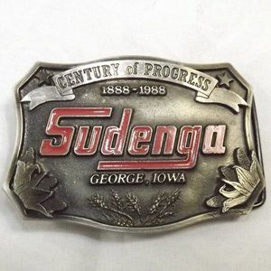 Sudenga Limited Edition Century of Progress 1888-1988 Belt Buckle